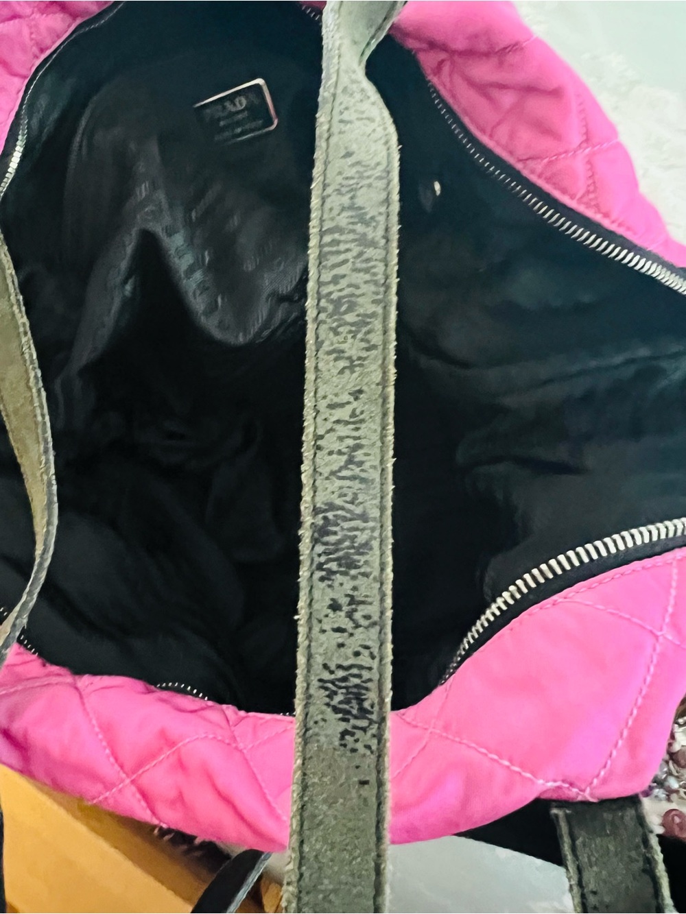 Prada Tessuto Nylon Tote / Shoulder Bag - Pink - Picture 10 of 11